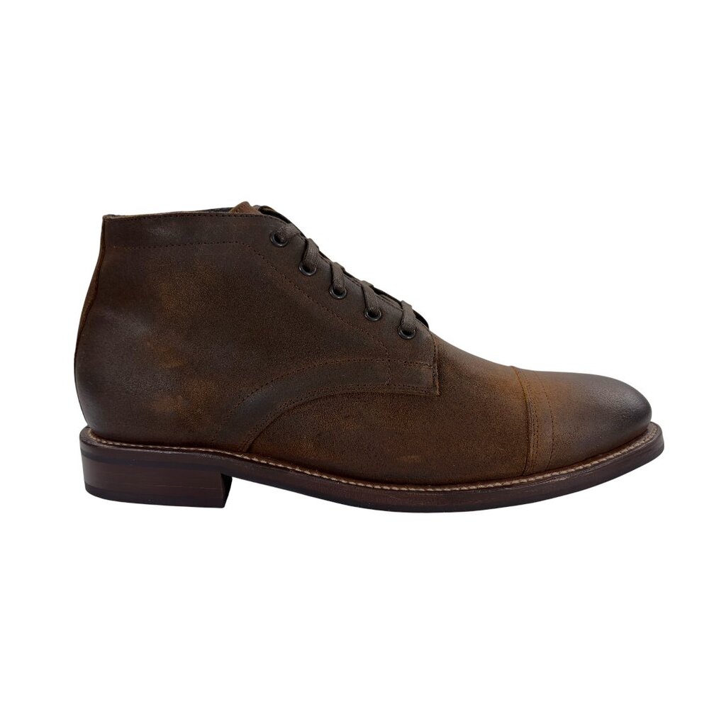Thursday Boot Company Cadet Lace-Up Boots Mens Size 8 Mocha Burnished Suede NEW - Picture 4 of 10